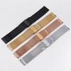 Mesh Edelstahl Uhrenarmband 18mm 20mm 22mm 24mm Uhrenarmband Metall Schnellverschlussband Universalschlaufe Armband Gürtel