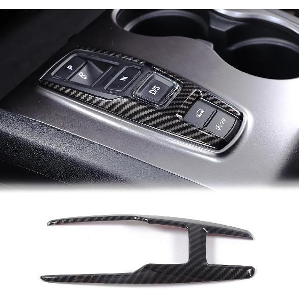 

Gear Shift Button Frame Trim for Honda Pilot 2016-2022/ Ridgeline 2020-2023/ Passport 2019-2023, ABS Material Car Gear Shifter Button Panel Cover Carbon Fiber Pattern