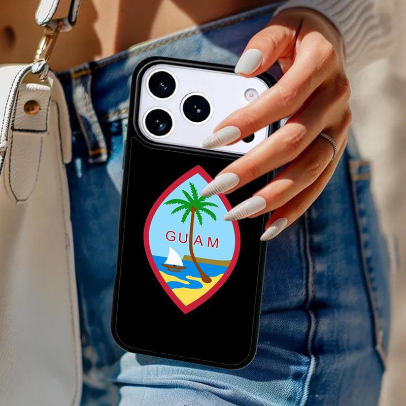 Guam Flag Phone Case For iPhone 17 Air 14 15 13 12 Max Cover For Apple 14 15 16 16e 11 Pro Max Plus