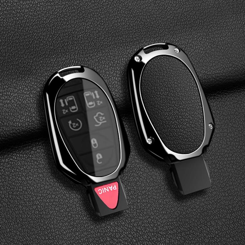 Car Fob Key Case Cover Holder Chain For Jeep Commander Dodge Grand Caravan Chrysler Grand Voyager Town Country For Chrysler 300C