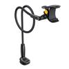 Desk Phone Holder with Flexible Gooseneck Arm, Black
