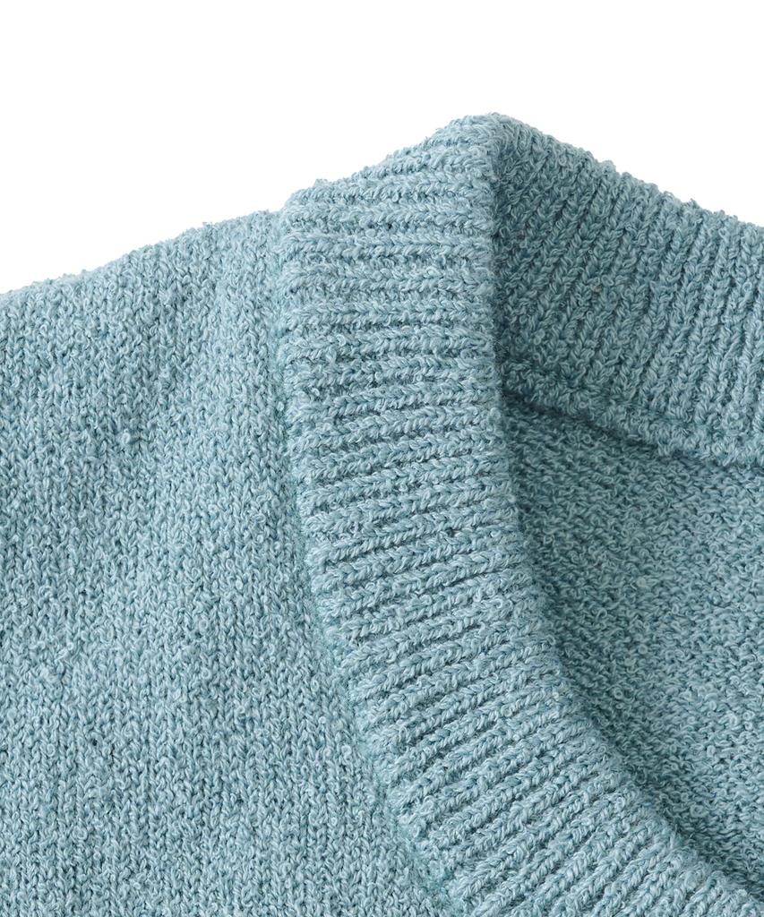 ANALOG MOOD Airy Cooling Round Short Sleeve Knit (Mint)