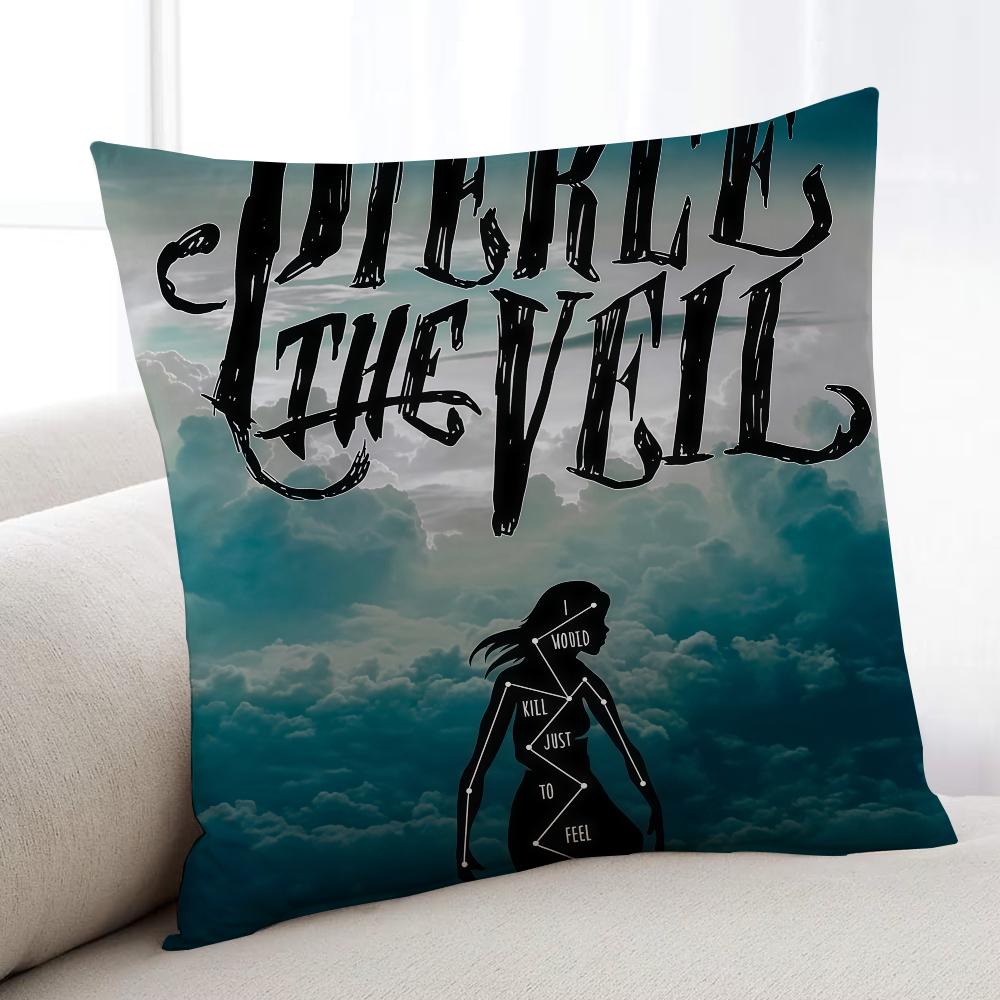 

Band P-Pierce The V-Veil cushion cover Home Bedding Sofa living Room pillowcase Simple Soft Skin Cushion Cover Party Gift 12x12Inch