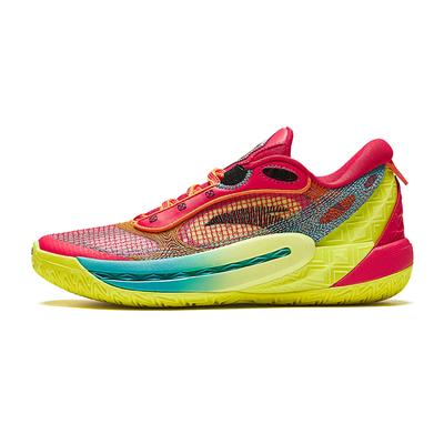 Comfortable Versatile Shock Absorbing Non-Slip Low-Top Basketball Shoes Women Sneakers Red Yellow 122431106Q-1