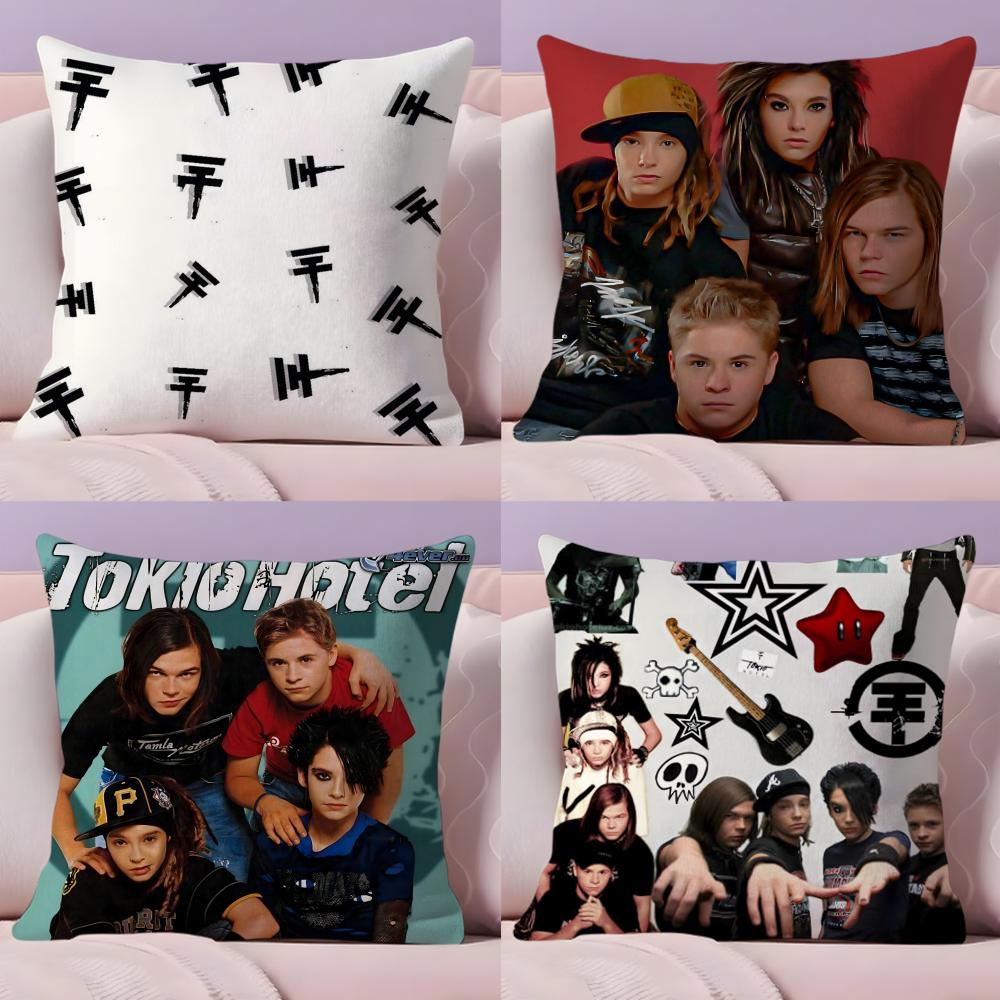 Rock Band TTokios HHotels Kissenbezug Seidig elegant Komfort Schlafsofa Verdeckter Reißverschluss