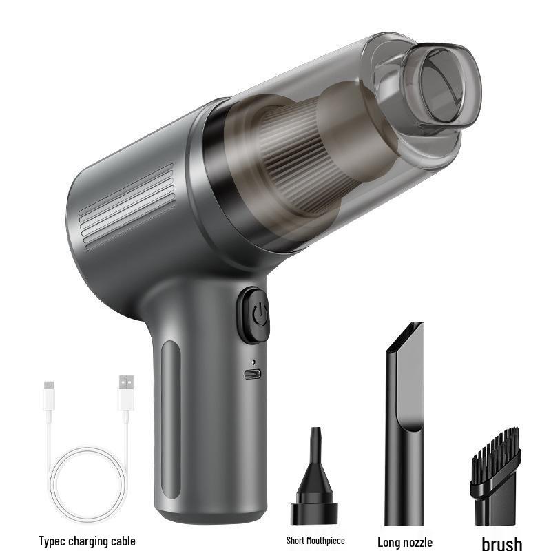 120W High Power Car Vacuum Cleaner, Wet & Dry, Strong Suction, HEPA Filter