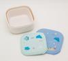 OSK Lunch Rundes Auge Aquarium Hergestellt in Mikrowelle Nesting Perfekt für und Klein und Box, Design, 2-teiliges Set, Blau, 360ml/550ml Fassungsvermögen, Japan, Sicher,