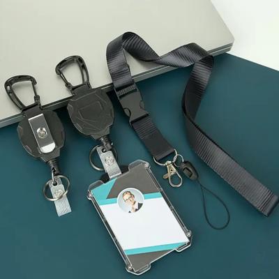 Kryt karty Heavy Duty zatahovací odznakový držák ID odznaku s ochranou proti ztrátě