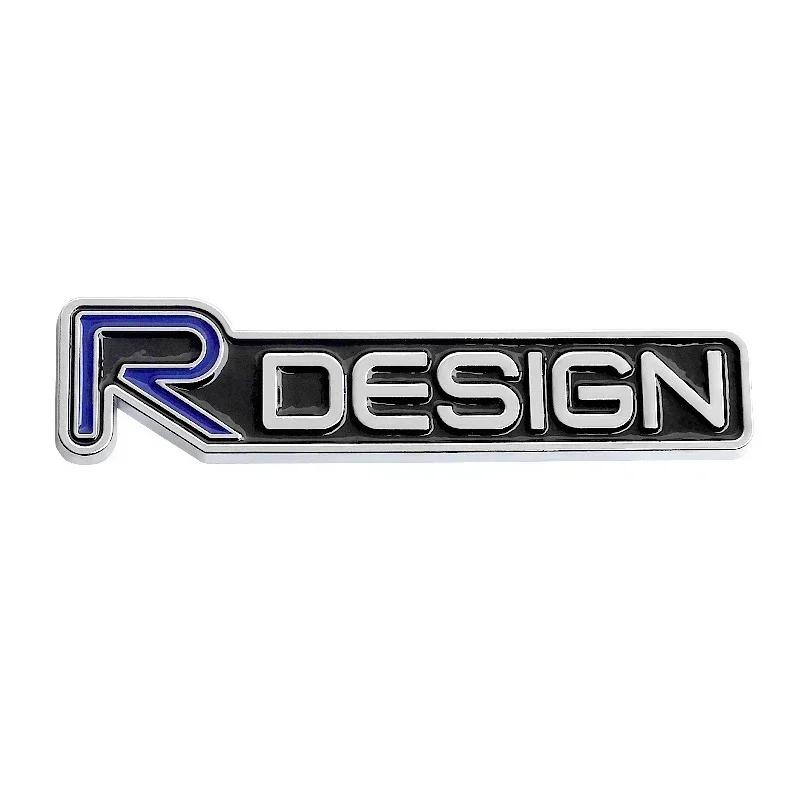 3D Metall R Design Logo für Auto Heckstoßstange Klebeabzeichen für Volvo Rdesign XC90 S60 XC60 V70 S80 S40 V50 V40 V60 C30