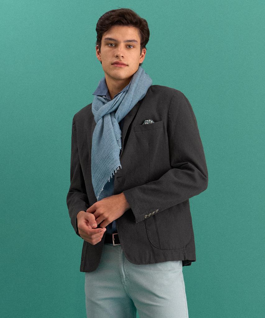 Panicale Charcoal Cotton Linen Jacket