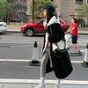 Women's Long Hooded Lamb Wool Coat - Versatile, Loose-Fit, Plus Velvet, Chic Korean Style Sweatshirt