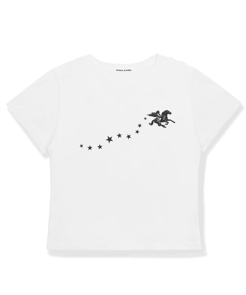 Bibalabida Nebula Crop Short Sleeve T-Shirt
