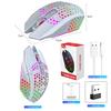 2.4G Rechargeable Wireless Mouse Hole Mouse 1600dpi Colorful Backlight