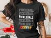Pickleball T-Shirt Comfort Colors Retro Vintage Paddle Design Gift Tee