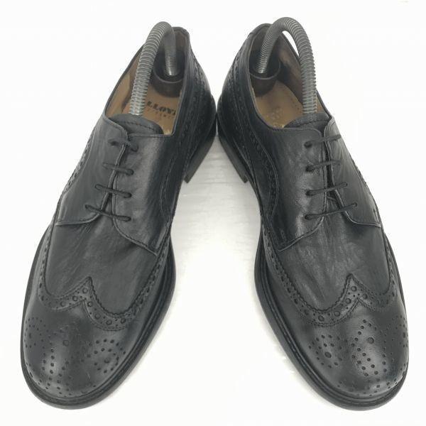 Lloyd Germany Heavy Leather Wingtip 25.0 Black Medallion Dress Shoes Business(USED)