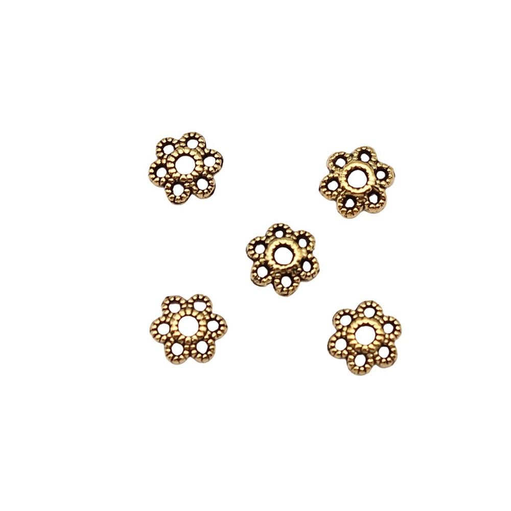 Multi Color Swirl Flower Bead Caps Spacer Beads For Jewelry Making Components