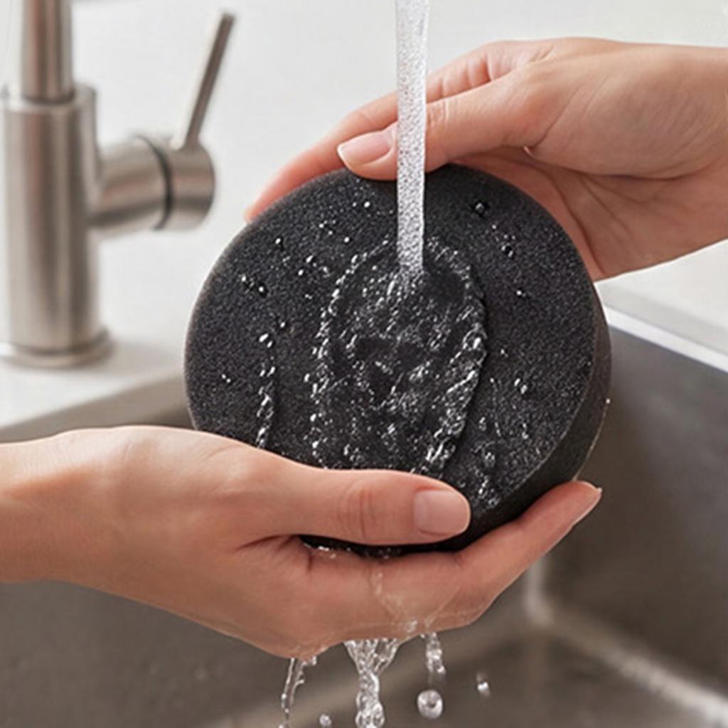 1/3pcs Dual Sided Cleaning Sponges for Stainless Steel Non-stick Oil Wiping Dishcloth Soft Absorbent for Household Cleaning Pot