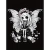 Women's Minimalist Floral Skull Angel Print T-Shirt Casual Short Sleeve Summer Holiday Top