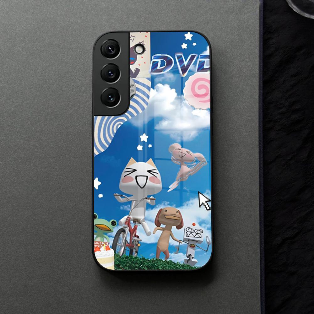 

INS Милый Кот Торо Иноуэ Чехол для Телефона Стекло Для Samsung Galaxy S21 S26 S25 S22 S20 S24 S23 Ultra Fe Plus A16 A34 A54 A24 Чехол Galaxy S21 FE 5G