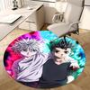 1pc Hunter X Hunter Killua & Gon Round Carpet - Anime Cartoon Design Office Chair Mat