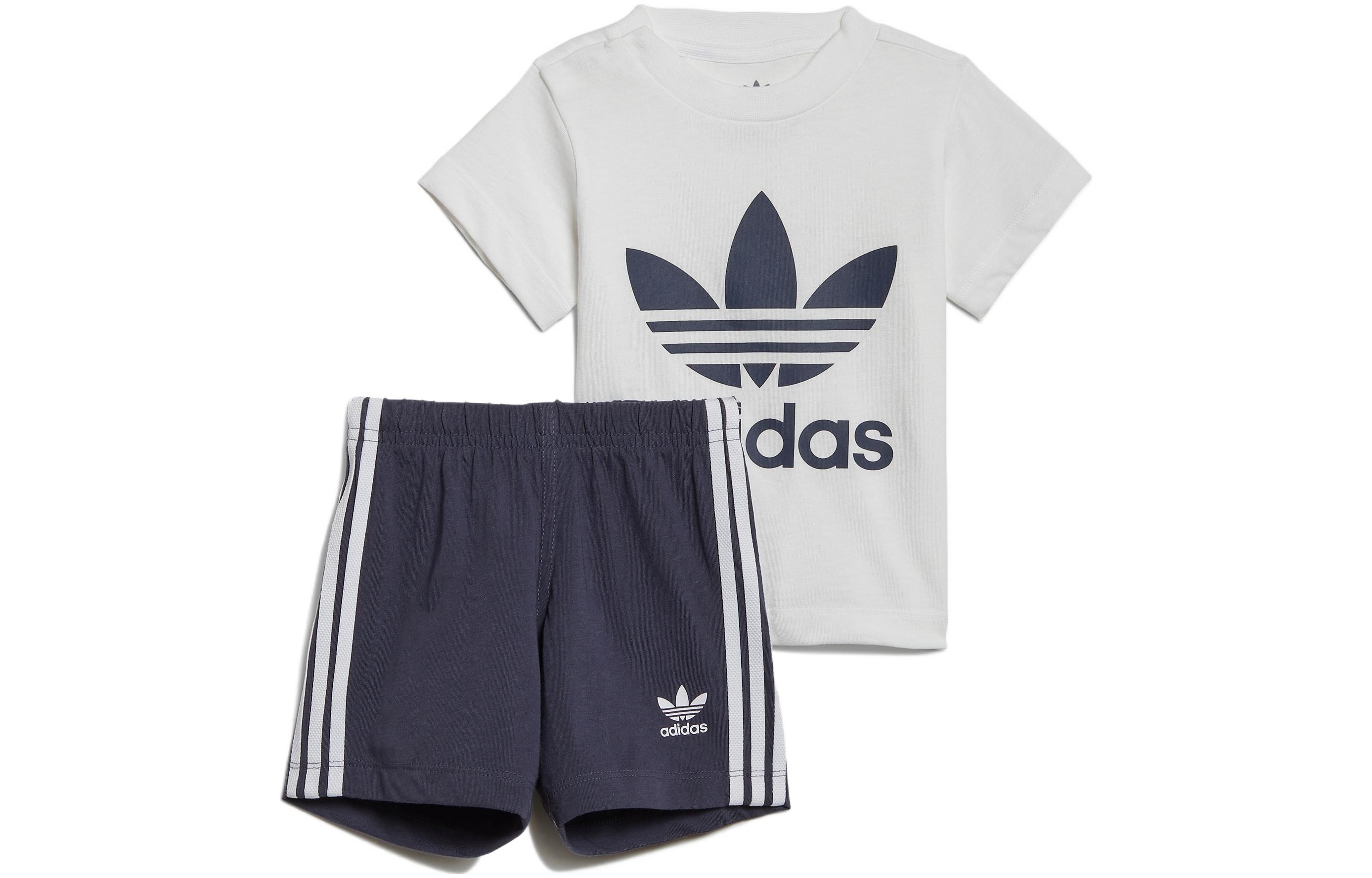 

Adidas Originals Casual Sportswear Trefoil White/Blue Children Aged 3 7 Years Old HE4655 68