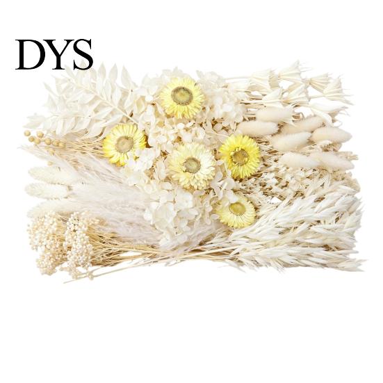 Souvenir Flower Decor DIY Natural Dried Set Eucalyptus Lavender Wheat Bunny Tails Billy Ball Wedding Flowers Bouquet with Stems for Crafts Home