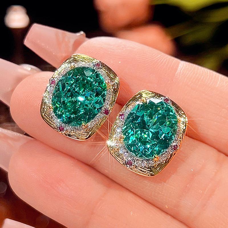 Jewelry Simulation Bird'S Nest Chepala Green Jewelry Light Luxury Premium Set 15 * 20-10-12
