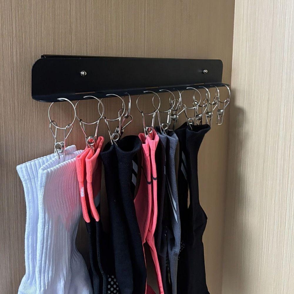 Pull-out Underwear Storage Hanger Wall-mounted Clothes Drying Rack Wardrobe Organizer Jewelry