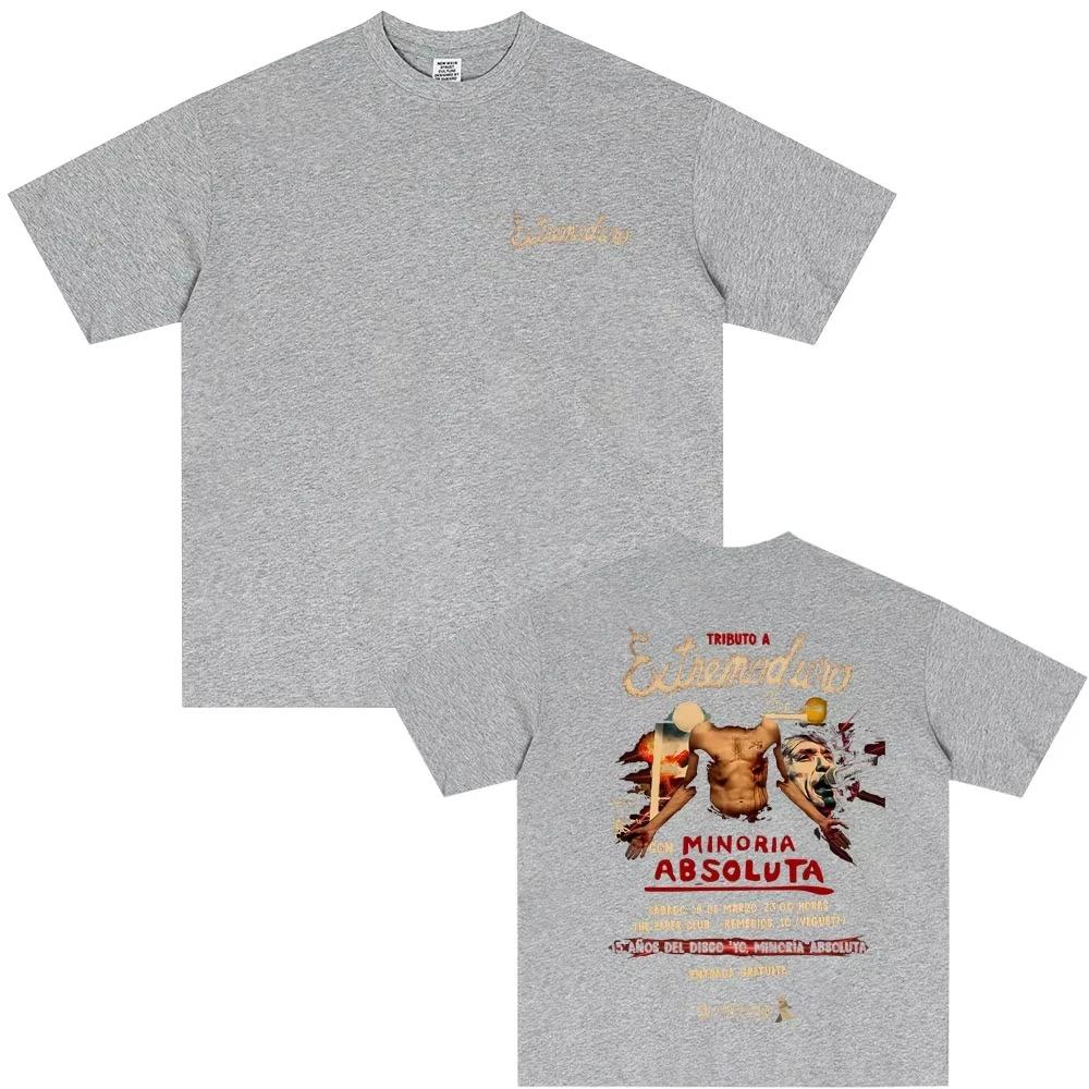 

Rock Band Extremoduro Yo Minoria Absoluta Pattern TShirt Unisex Fashion Casual TShirt Mens Gothic Vintage Streetwear 4XL