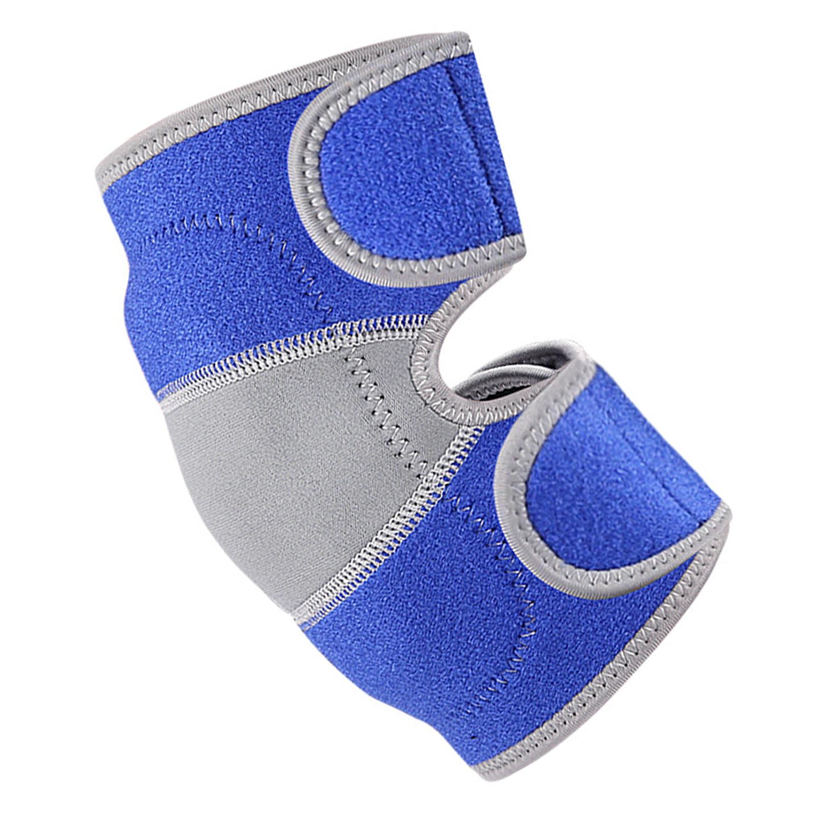 

Basketball Elbow Guard Softball Elbow Brace Adjustable Forearm Guard Breathable Elbow Support for Youth and Adult синий