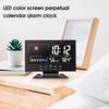 8082T Orologio digitale Previsioni meteo Calendario perpetuo Schermo a colori LED Visualizzazione della temperatura dell'umidità Orologio sveglia per la casa