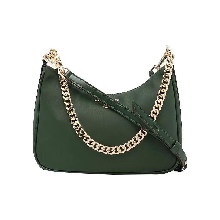 

Michael Kors MK Jet Set Charm Solid Vintage Leather Underarm Crossbody Shoulder Bag Women Bags Moss-Green 32F1GT9C8C-309 Basic Set (Bag+Dust Bag)
