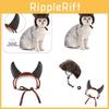 Adorable Pet Wig Set With Funky Horns And Stylish Bob Cut For Cats And Dogs