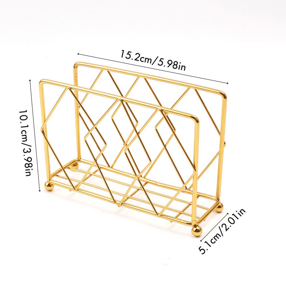 Metal Paper Box Stand Tabletop Modern Napkin Dispenser Paper Napkin Holder for Kitchen Countertops Dining Table Decor