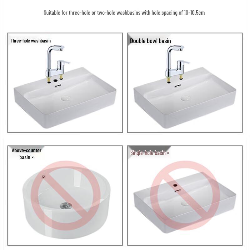 SBPG Hot/Cold Rotary Basin Faucet