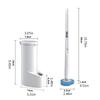 Replaceable Head Toilet Brush With Holders Set 16 Refills Sponge Pads Toilet Bowl Cleaner For Bathroom Cleaning Supplies