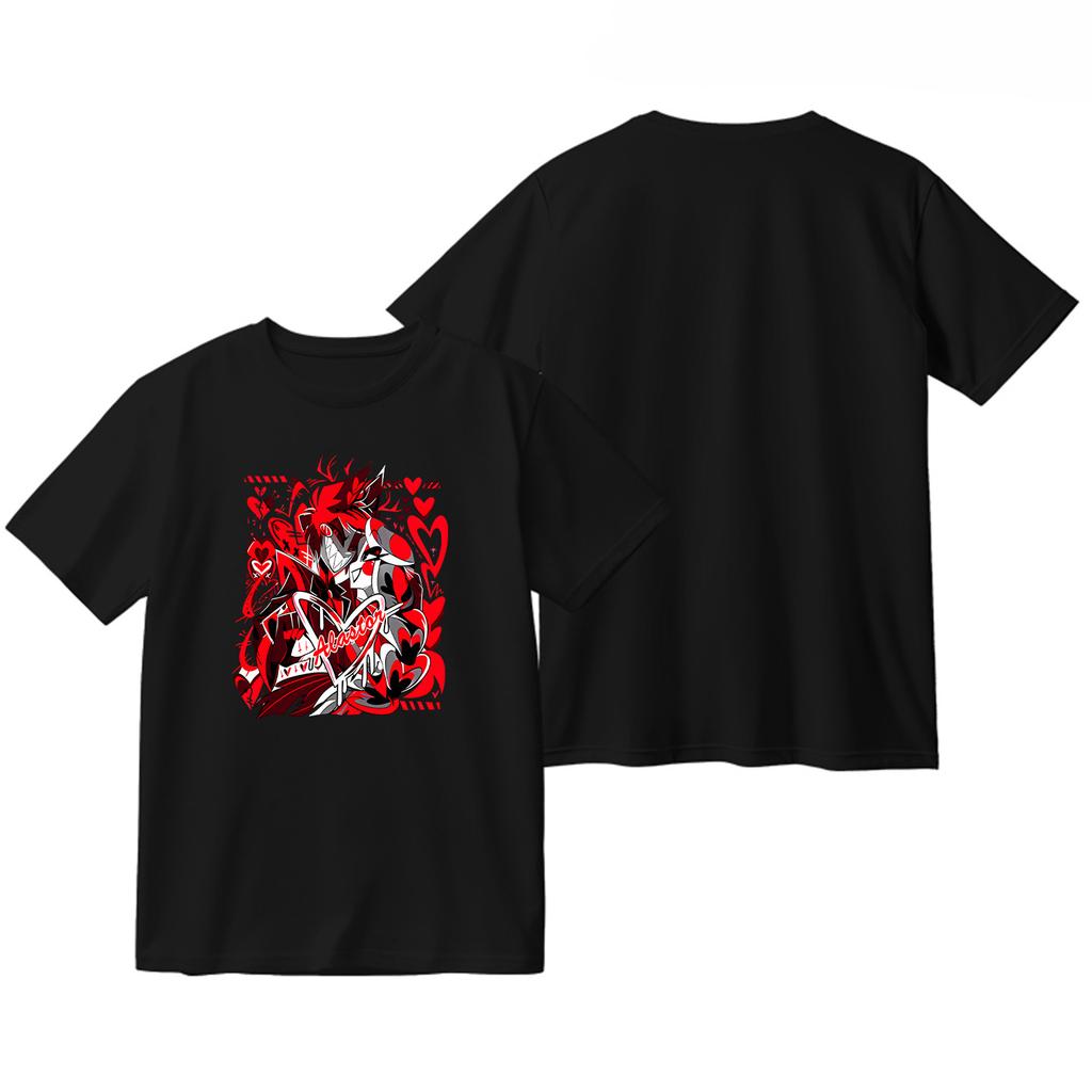 Fit Hazbin Hotel Graphic Cotton Tshirt Unisex Summer Short Sleeve Fashion Brand Tee Luxury Casual Vintage Tees