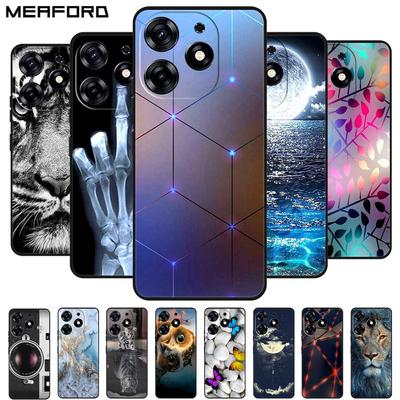 Pour Tecno Spark 20 Pro Coque Loup Silicone Souple TPU Arrière Coques de Téléphone Pour Tecno Spark20 Pro KJ6 Animaux Mignons Protecteur funda