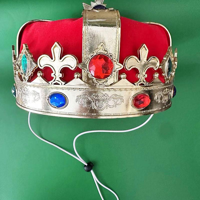 Pet Cape Crown Dog King Hat Cape Christmas Prince Costume Halloween Cosplay Party Set