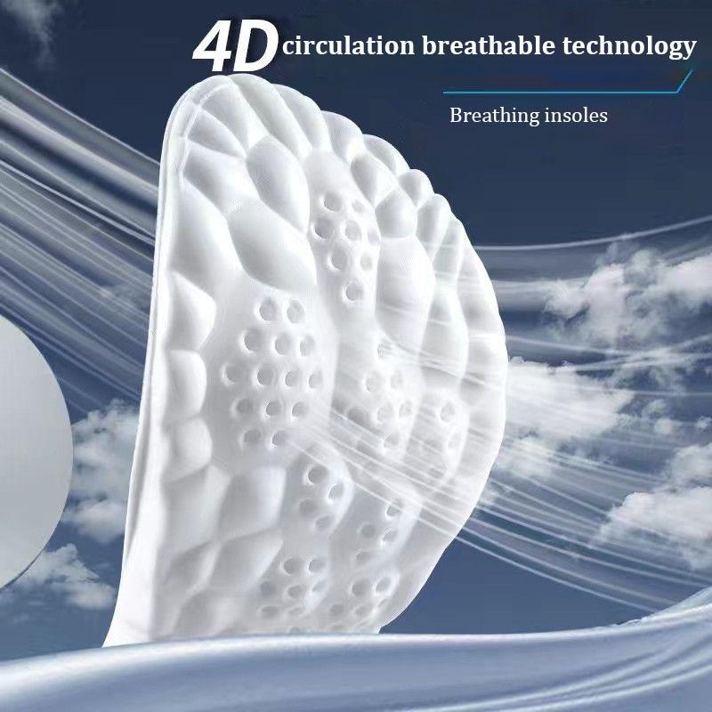Orthopedic Insoles for Breathable Soft Latex Insoles Sport Shock Absorption Running Shoes Pad for Men Women Arch Support Insole
