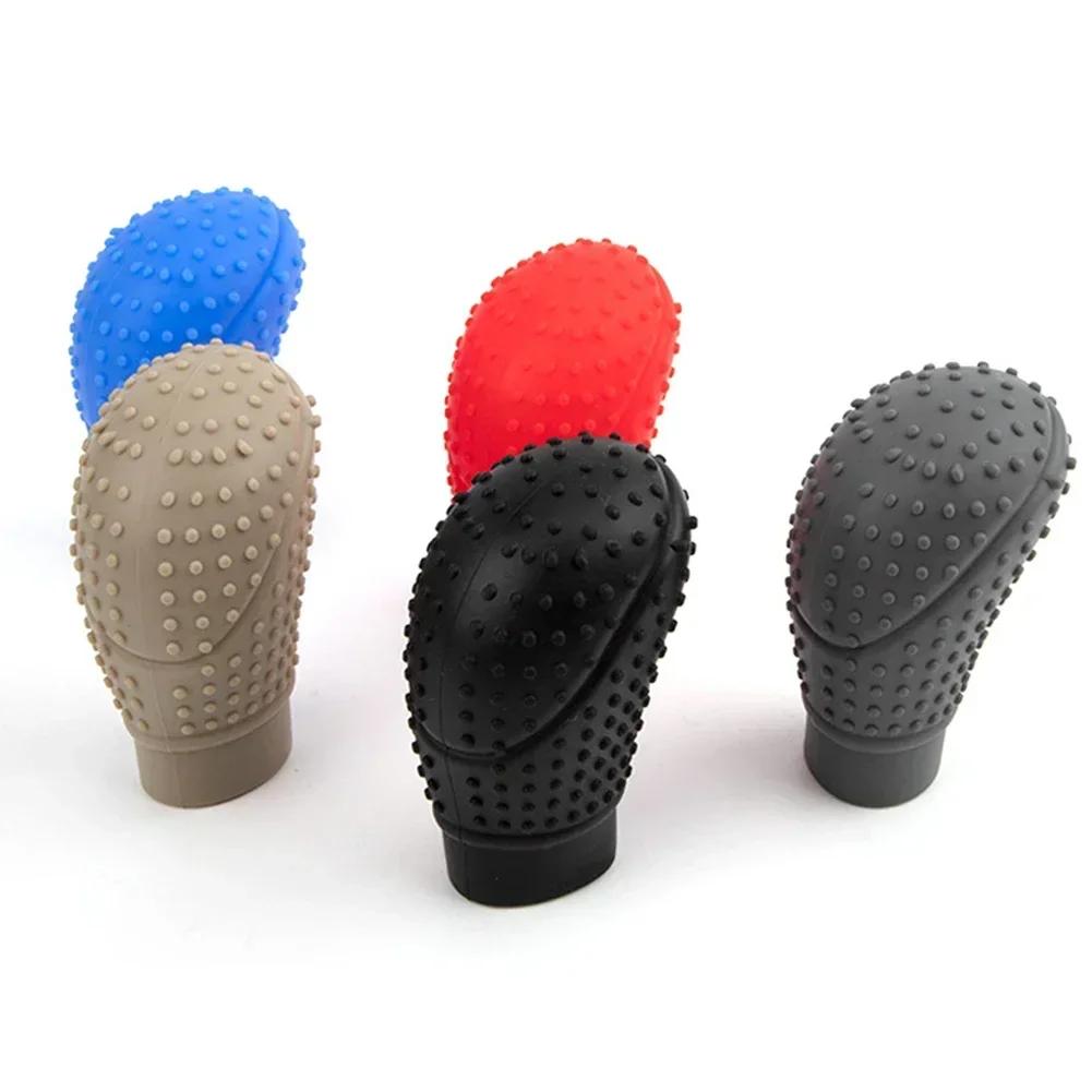 Universal Car Manual Gear Shift Cover Non-Slip Silicone Knob Sleeve Gear Shift Grip Protective Covers Car Interior Accessories