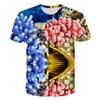 Summer Dolphin Fish 3D Print T-Shirts Men Women  Short Sleeve Vacation T Shirt Oversized Harajuku Tees Top  Clothing