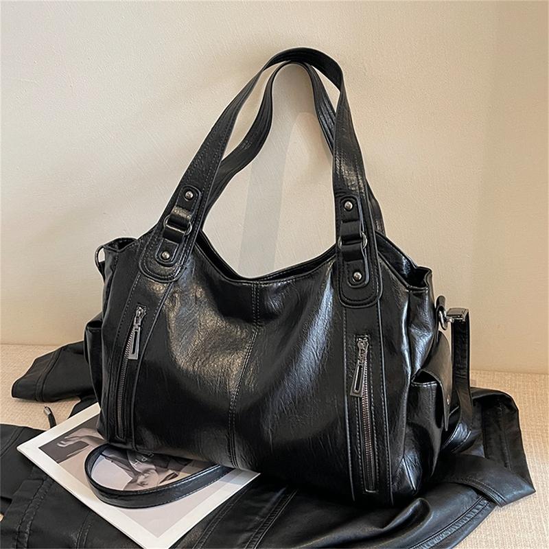 High Quality Women's Bag New Urban Trend Style Shoulder Bag Versatile Casual Large Capacity Commuter Zipper Handbag