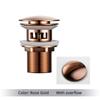 Polished Golden Pop up Drain Basin Drain Without Overflow for Basin Pop up Drainer Bathroom Drain