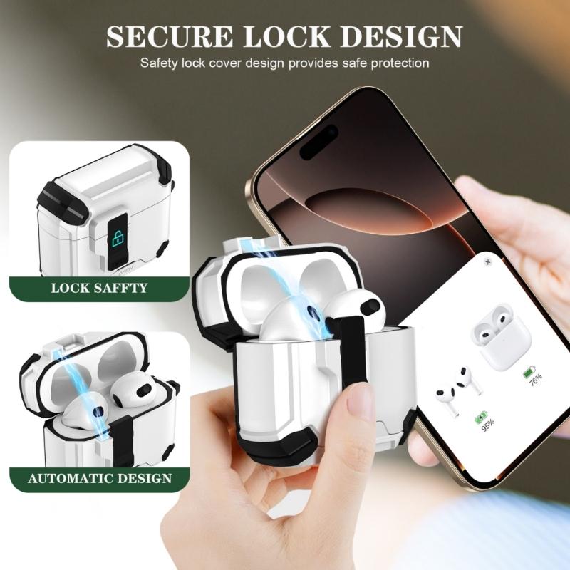 Earphone Sleeve with Magnetic Lock for 4 Protector Case Earphone Cover Scratchproof Skin Shell Earbuds Housing
