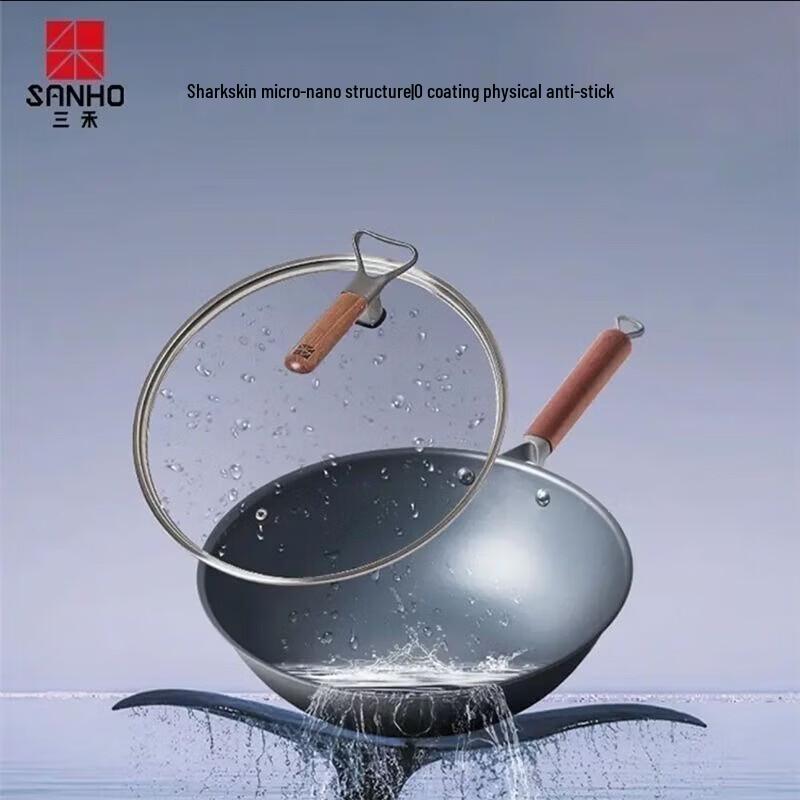 Sanhe 32cm Nitrogen Rust-Proof Fine Iron Wok