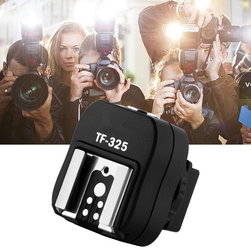 Flashing Hot Shoe TF325 Flashing Hot Shoe Adapter Flashing Hot Shoe Mount Adapter Triggering Converter for DSLR Camera