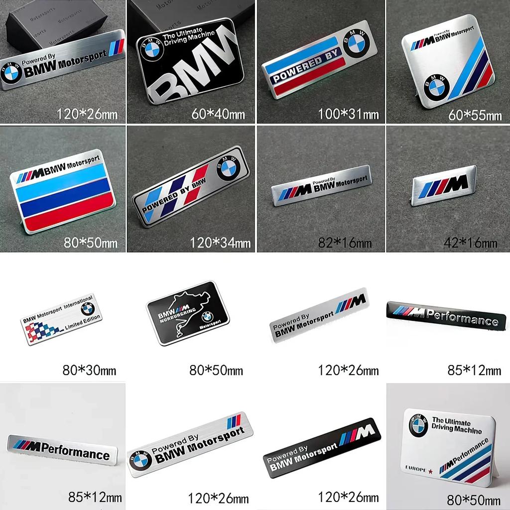 AAAOT1 -BMW Decorative Car Stickers M-series Trunk Decal Accessories For BMW E46 E90 E60 F30 F10 E39 E36 F20 G30 G20 E87 E92 E91 E30 F1