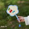 Cherry Handmade Mini Cattail Fan - Cute Cartoon Design, Portable Ancient Chinese Style for Summer