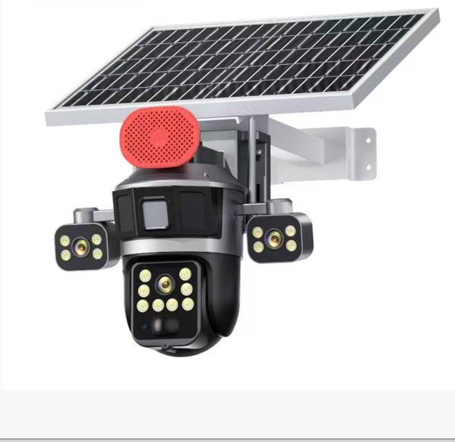 Solar-Powered 360° HD Night Vision Surveillance Camera with Free Lifetime Data & Mobile Remote Access